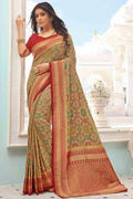 Sand Yellow Patola Saree