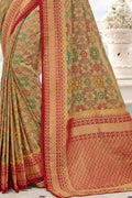 Sand Yellow Patola Saree