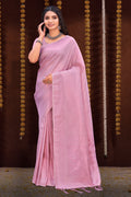 Pastel Wine Kanjivaram Silk Saree
