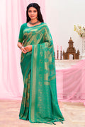 Emerald Green Kanjivaram Silk Saree