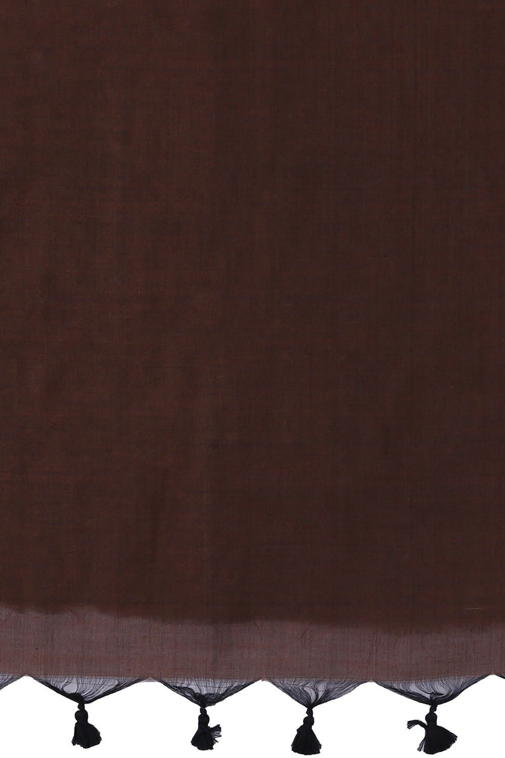 Pure Cotton Chocolate Brown Handwoven Pure Cotton Saree saree online