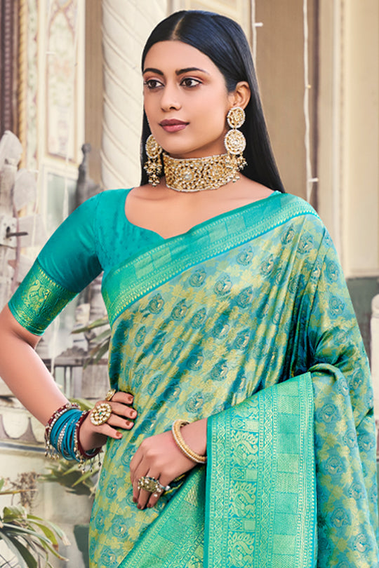 Sea Green Kanjivaram Saree