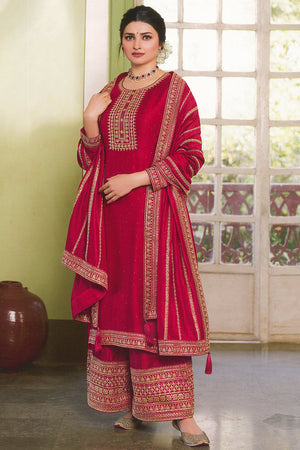 Amaranth Red Salwar Suit