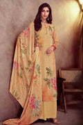 Salwar Suit Amber Yellow Salwar Suit Material saree online
