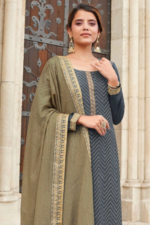 Anchor Grey Salwar Suit