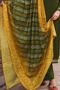Salwar Suit Army Green Unstitched Salwar Suit saree online