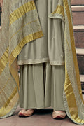 Artichoke Green Unstitched Salwar Suit Salwar Suit