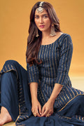 blue salwar suit