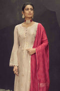Salwar Suit Beige Unstitched Salwar Suit saree online