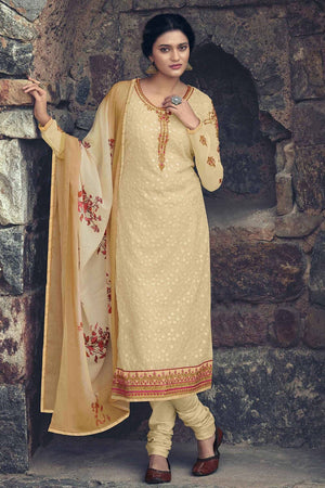 Beige Salwar Suit