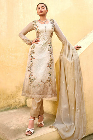 Beige Salwar Suit