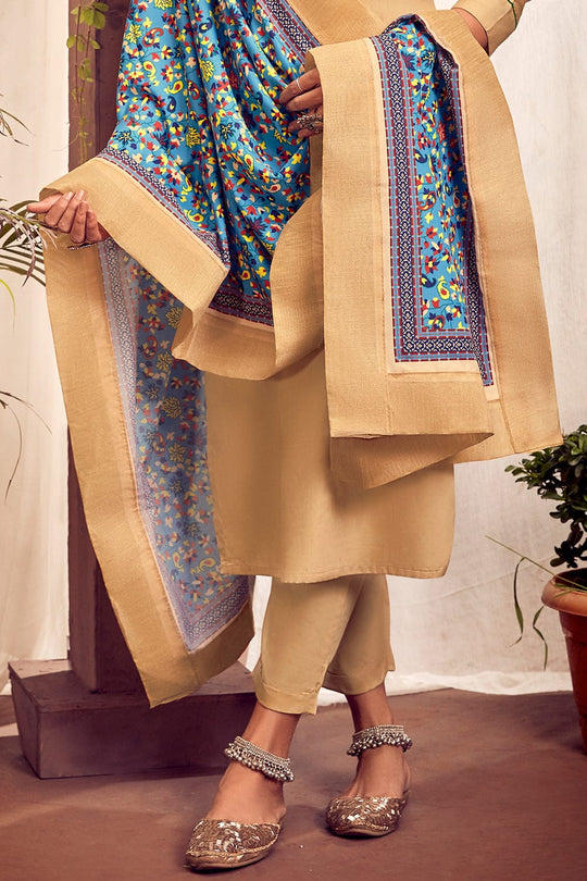 beige salwar suit