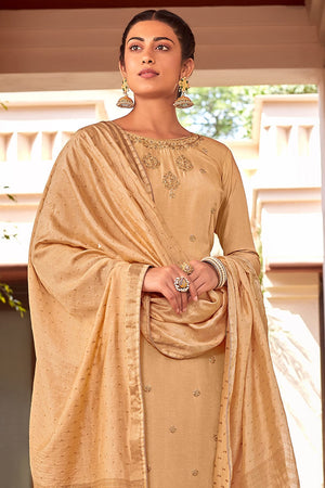 beige salwar suit