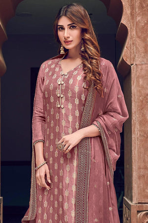 Careys Pink Designer Salwar Suit with Palazzo