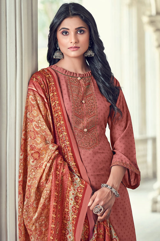 brown salwar suit