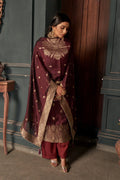 Cinnamon Brown Unstitched Salwar Suit