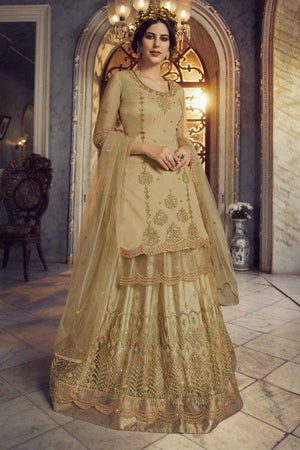 Cream Salwar Suit