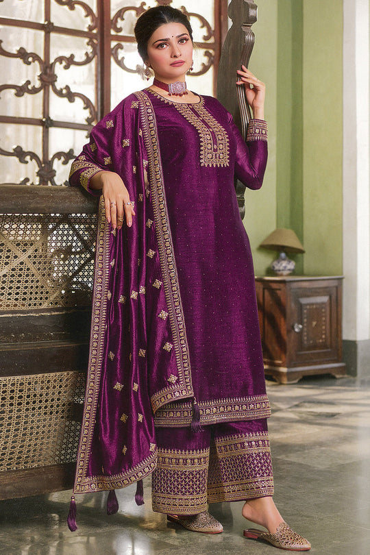 purple salwar suit