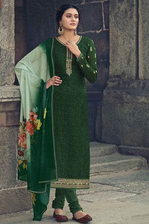 Forest Green Salwar Suit