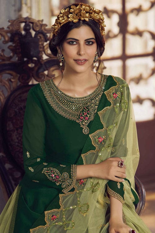 green salwar suit
