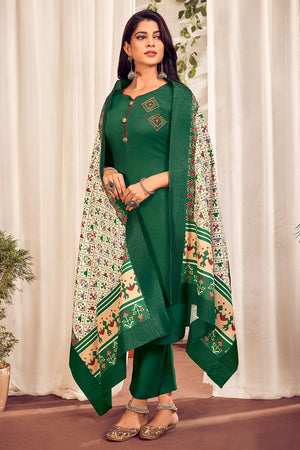Forest Green Salwar Suit