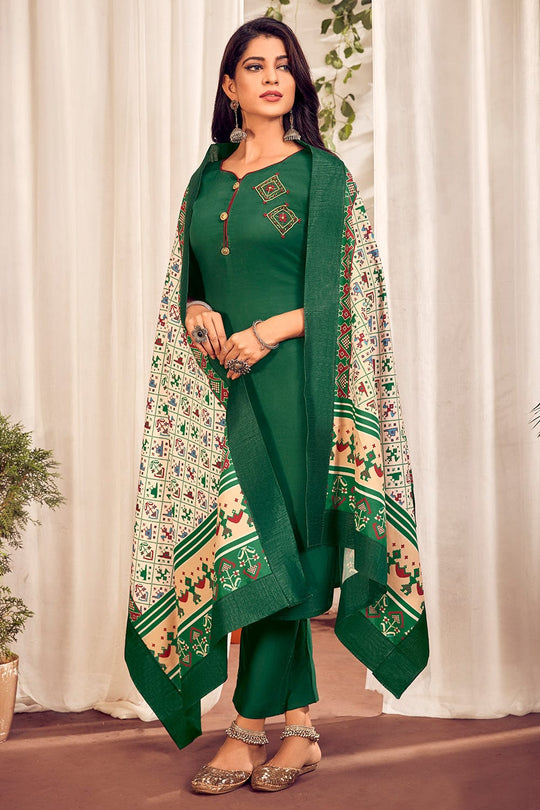 green salwar suit