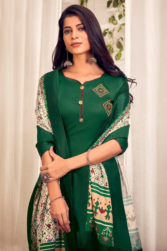 green salwar suit