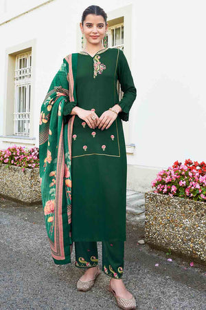 Forest Green Salwar Suit