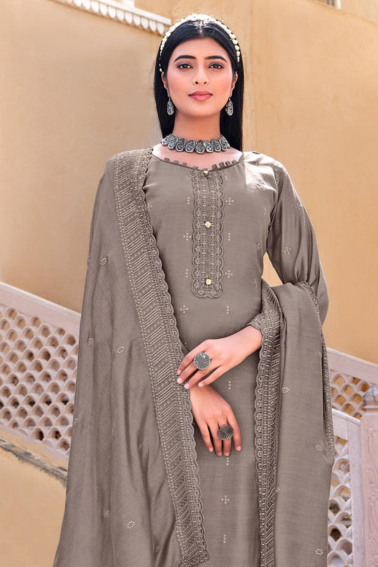 grey salwar suit