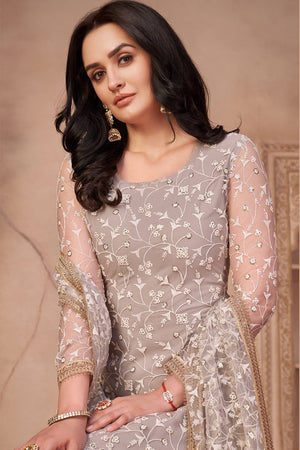 grey salwar suit
