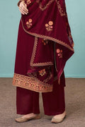Salwar Suit Garnet Red Georgette Salwar Suit- Unstitched saree online