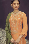 Salwar Suit Ginger Orange Salwar Suit Dress Material saree online