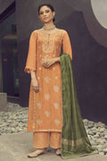 Salwar Suit Ginger Orange Salwar Suit Dress Material saree online