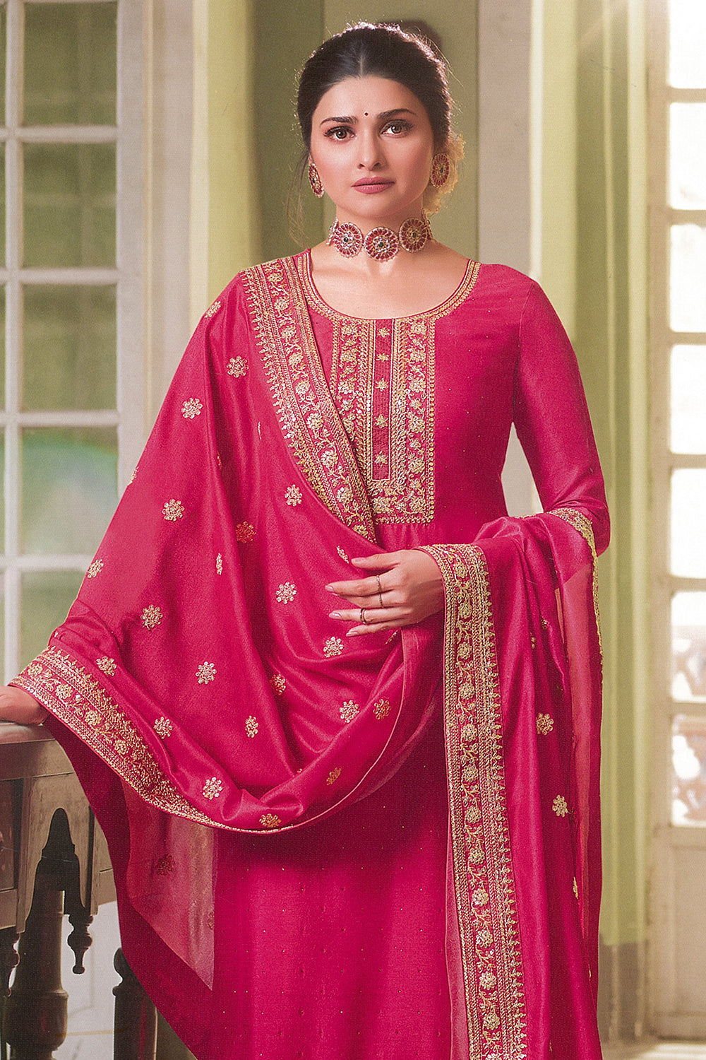Buy Hot Pink Salwar Suit 58590 Online | Karagiri Buy Hot Pink Salwar Suit 58590 Online | Karagiri