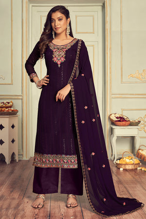 Indigo Purple Salwar Suit