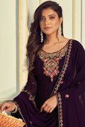 purple salwar suit