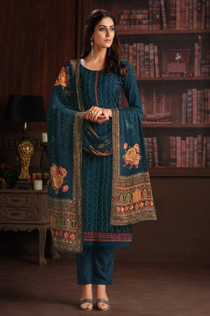 Lapis Blue Salwar Suit