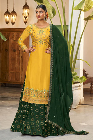 Lemon Yellow Salwar Suit