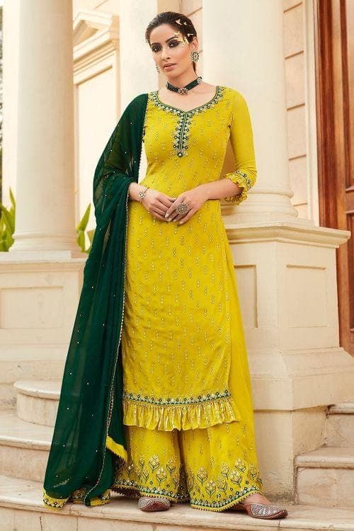 salwar suit with palazzo 
