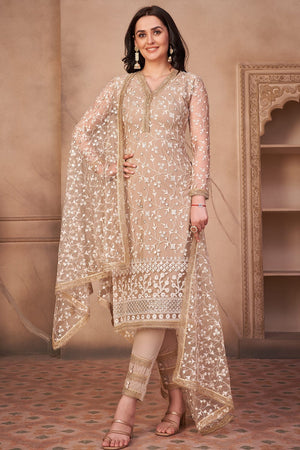 Light Beige Salwar Suit