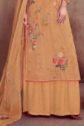 Salwar Suit Melon Orange Salwar Suit Material saree online