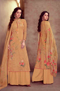 Salwar Suit Melon Orange Salwar Suit Material saree online