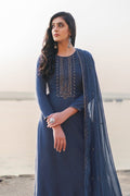 Midnight Blue Ladies Unstitched Salwar Suit
