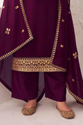 Salwar Suit Mulberry Purple Unstitched Salwar Suit saree online