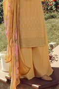 Mustard Yellow Salwar Suit - Semi stitched