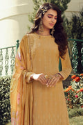 Mustard Yellow Salwar Suit - Semi stitched