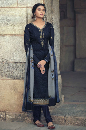 Navy Blue Salwar Suit