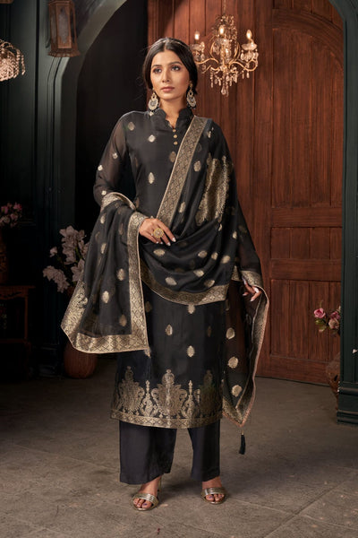 Indian Outfit Black Salwar Kameez Readymade Patiala Suits Dupatta Womens  Dresses Shalwar Upto Plus Size - Etsy