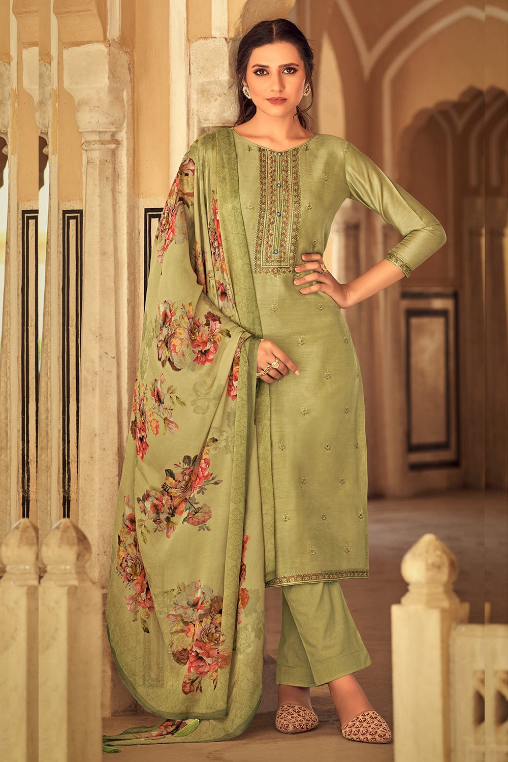 Mahendi Green Color Salwar Kameez Churidar Pant Suits Indian Pakistani  Reception Wedding Party Wear Creative Plus Size Shalwar Kameez Dress - Etsy