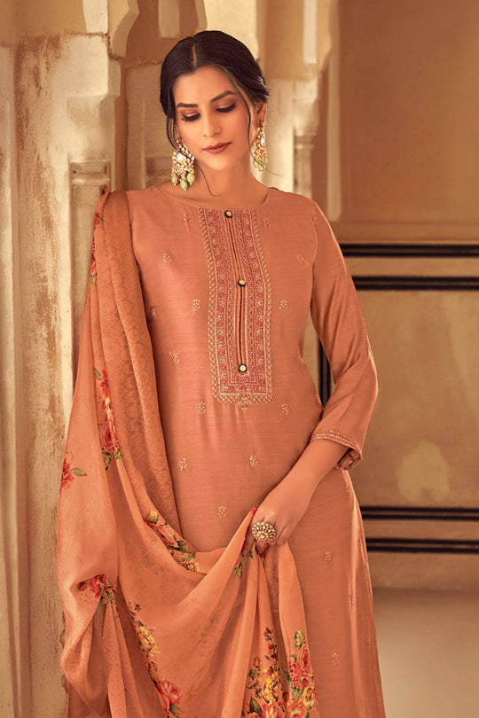 peach salwar suit